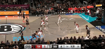 有点东西！篮网新签中锋德鲁-蒂米单打 跨步篮下虚虚实实上篮打进